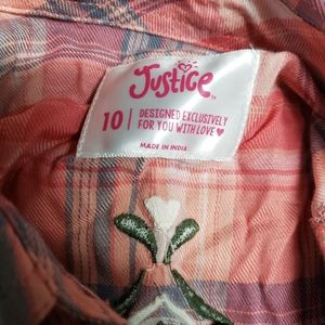 NWT Justice Flannel